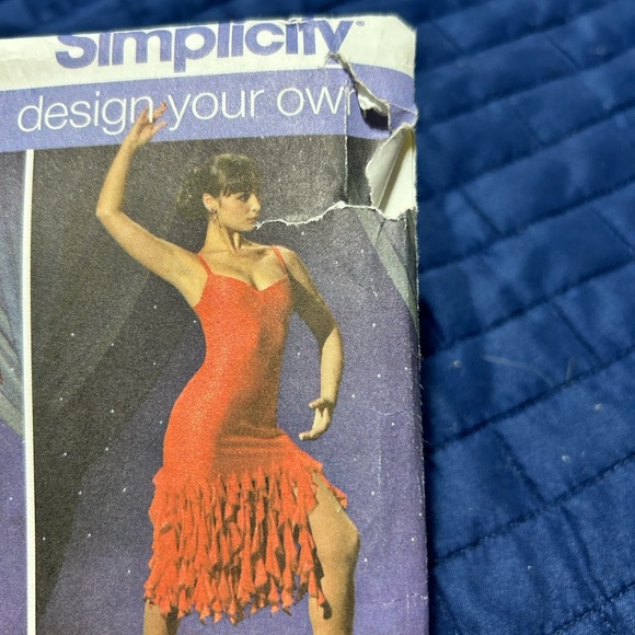 Simplicity 4312 Dress Pattern- dance- skating - Halloween uncut - Picture 7 of 9